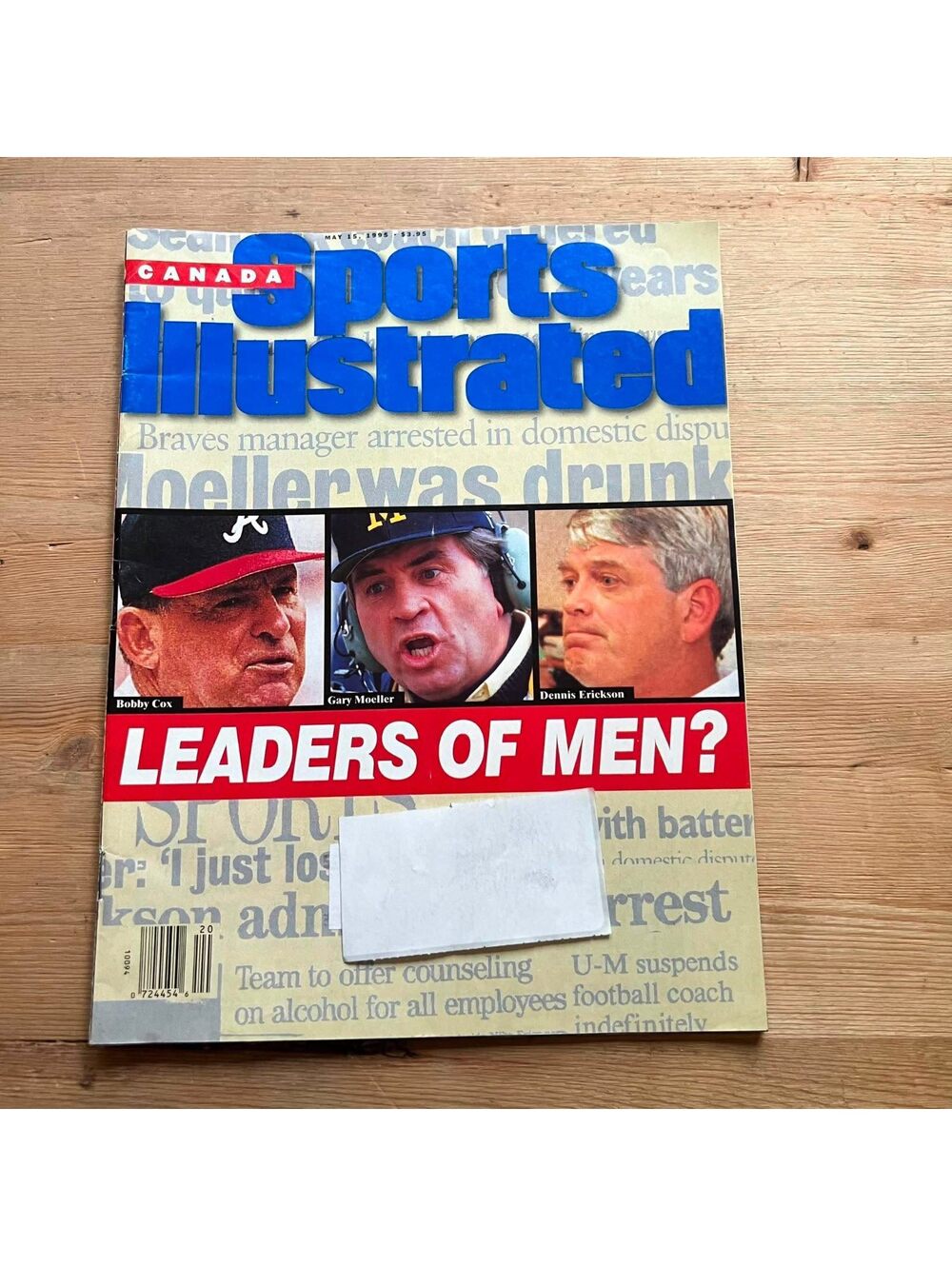 Sports Illustrated Canada Leaders of Men? May 15, 1995 Magazine BK03
